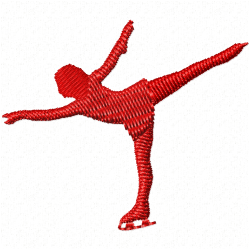 Figure Skating Embroidery Design 8 Figure Skating Embroidery Design 8